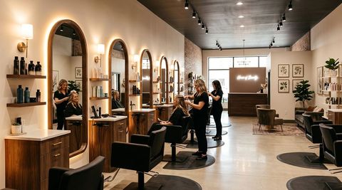 Illustration of Haus of Beauty, beauty salon in Ottumwa, IA